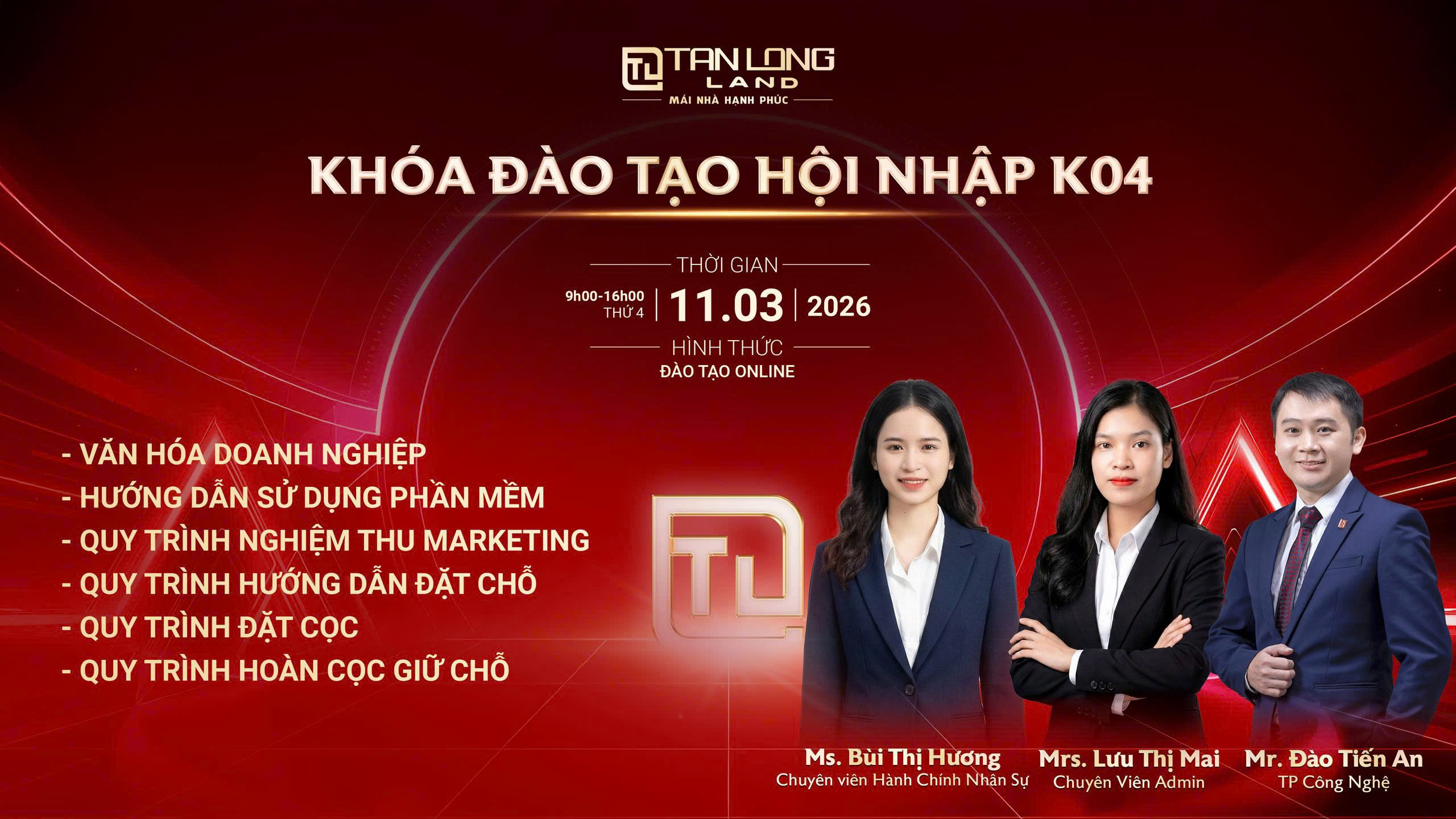 Khóa học hội nhập Tân Long Land